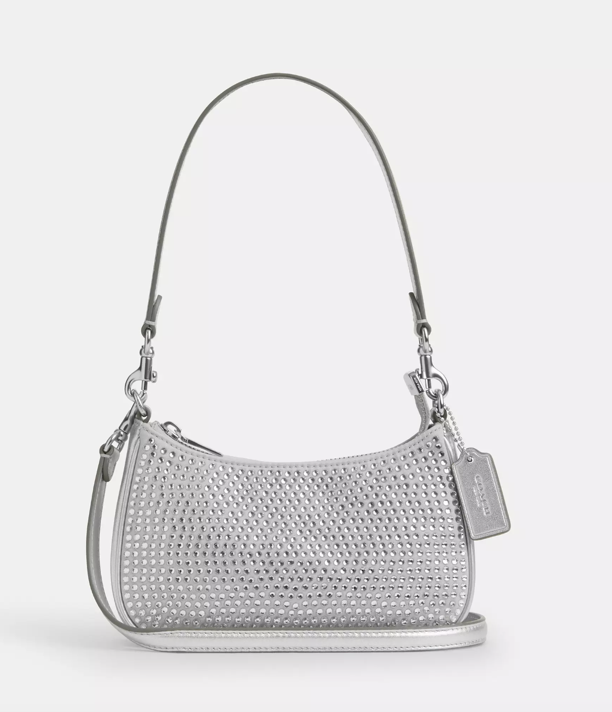 Coach Teri Mini Crossbody Bag In novelty leather Silver Silver (Pre-Order)