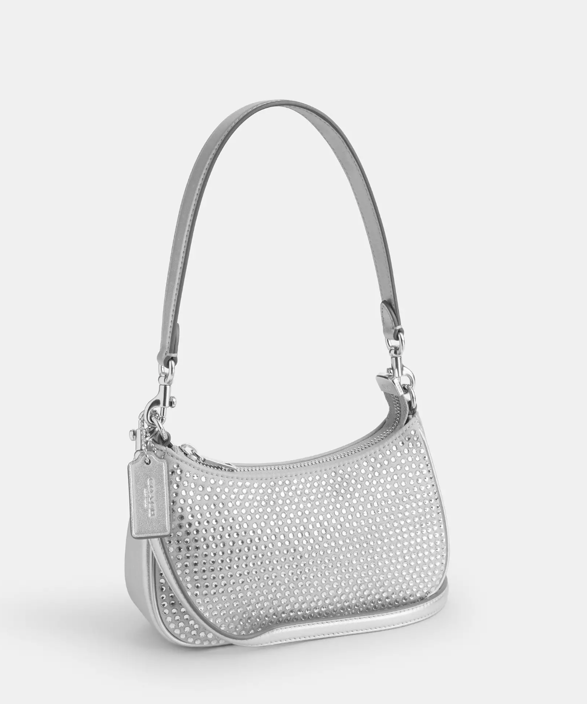 Coach Teri Mini Crossbody Bag In novelty leather Silver Silver (Pre-Order)