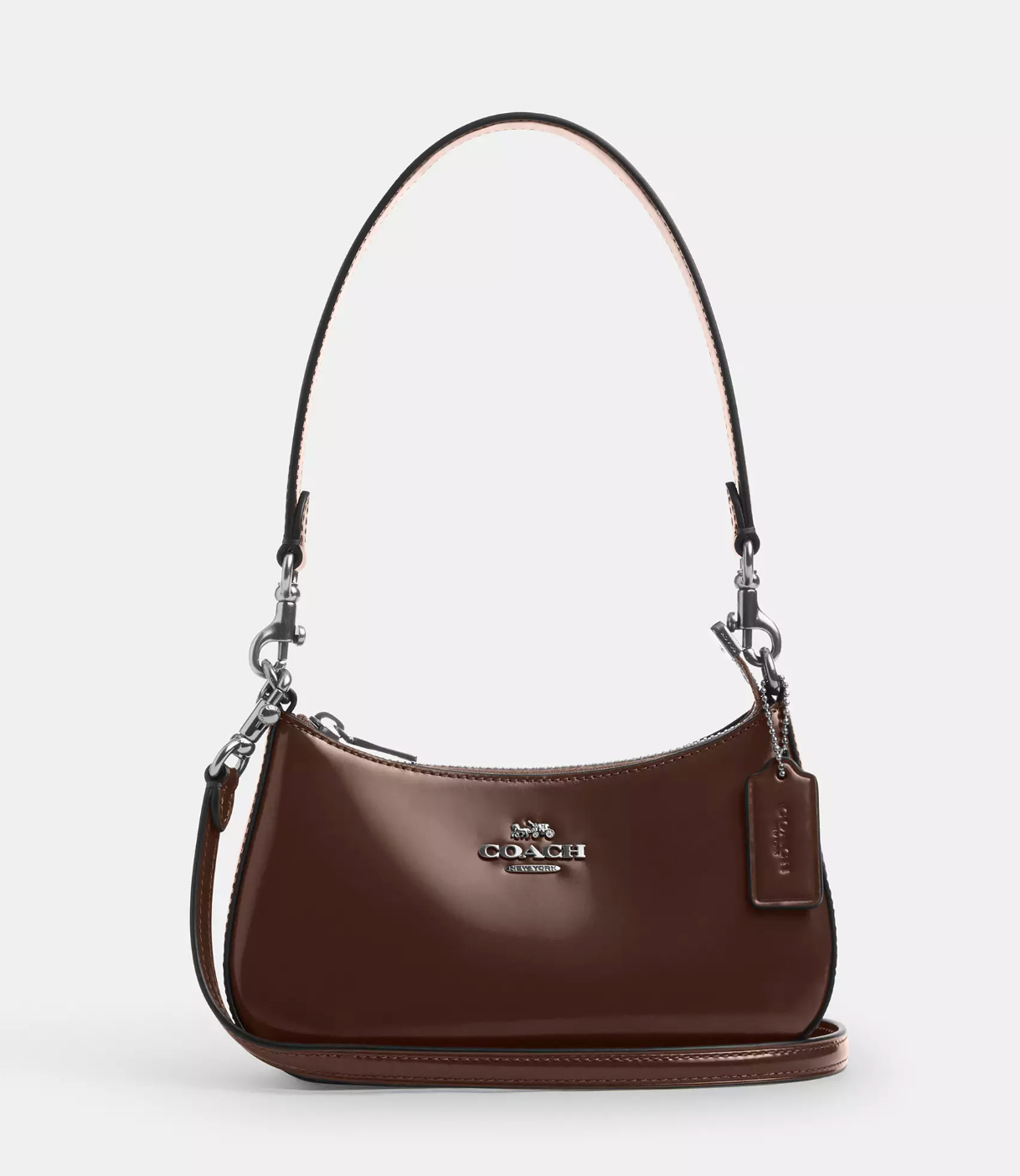 Coach Teri Mini Crossbody Bag In novelty leather Silver Maple (Pre-Order)