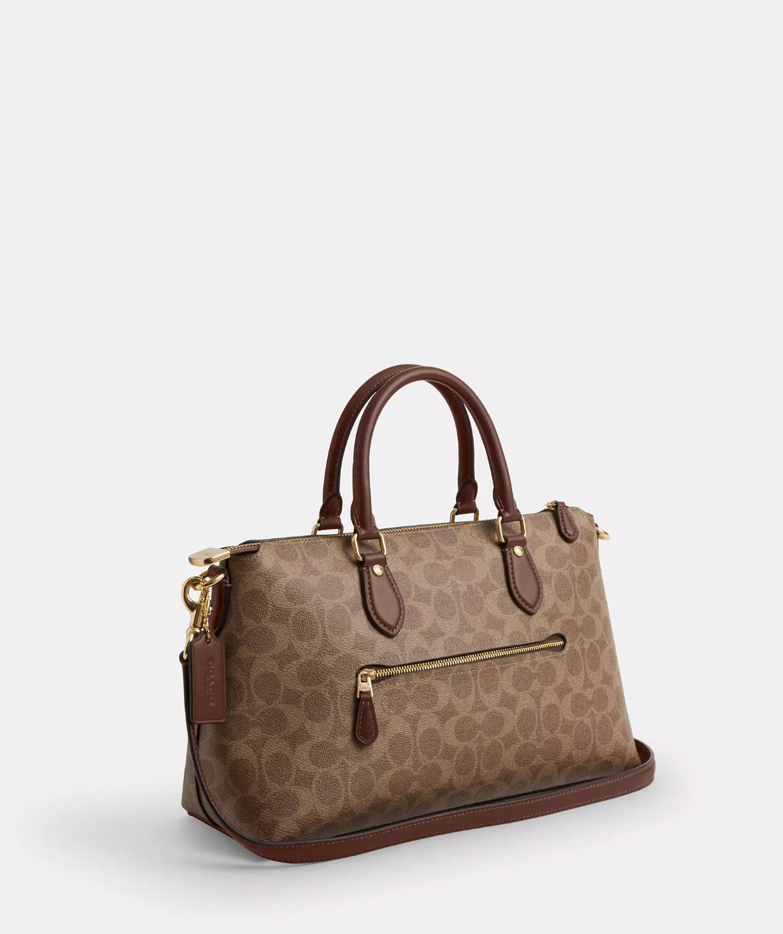 Coach Georgia Satchel In Signature Gold Tan Brown (Pre-Order)