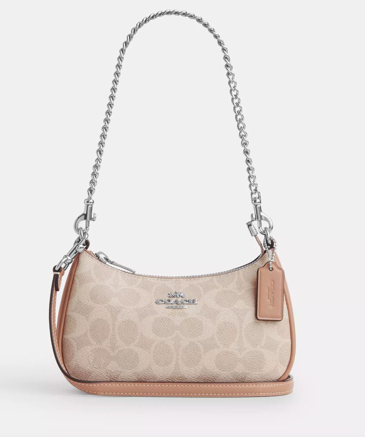 Coach Teri Mini Crossbody Bag In Signature Silver Sand Taupe (Pre-Order)