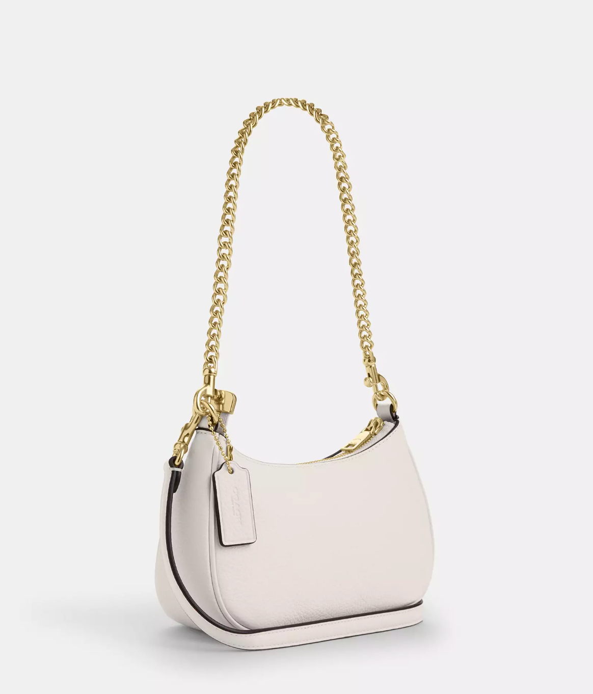 Coach Teri Mini Crossbody Bag In pebbled leather Gold Chalk (Pre-Order)