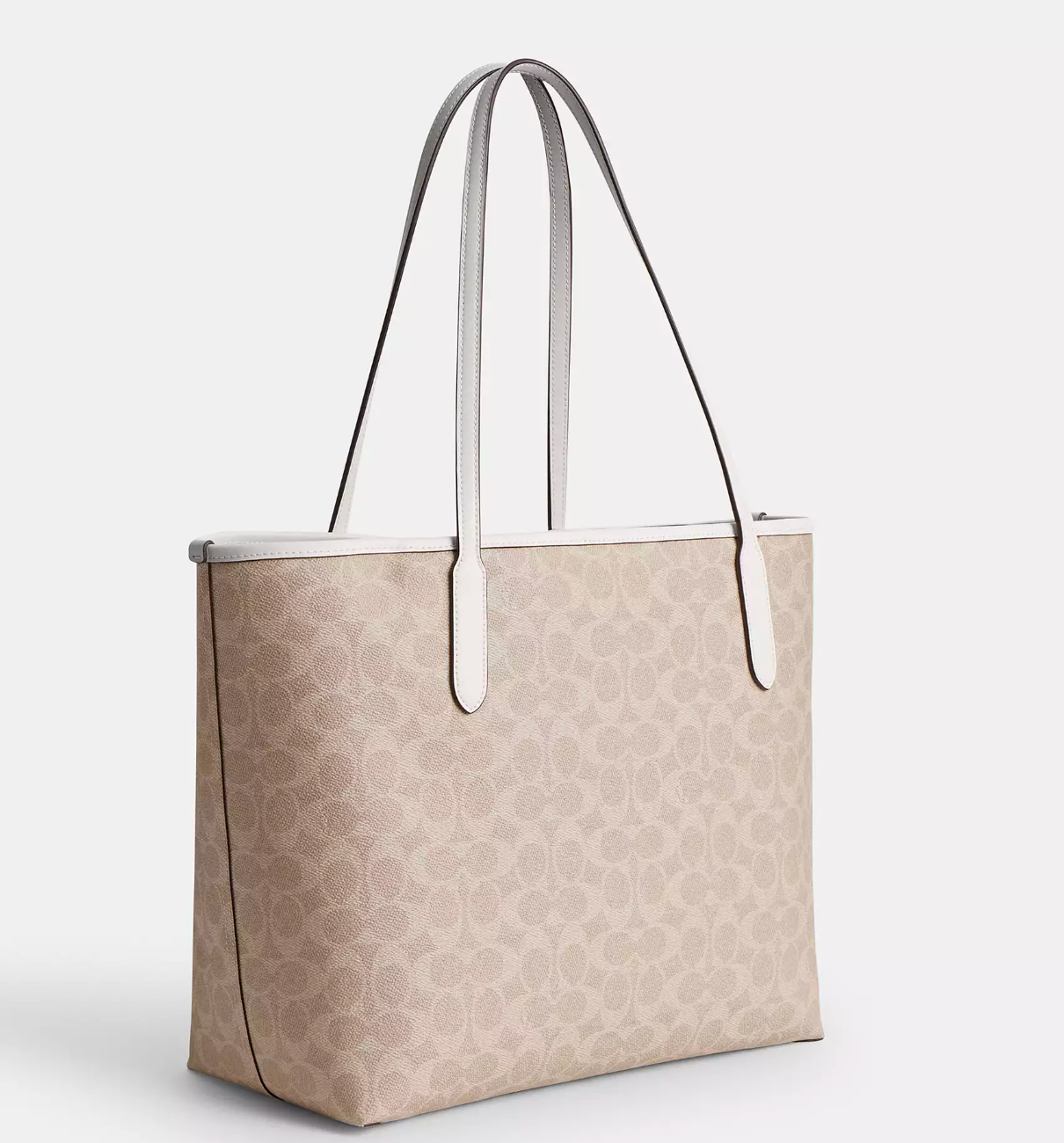 Coach Open City Tote In Signature Gold Sand Chalk (Pre-Order)