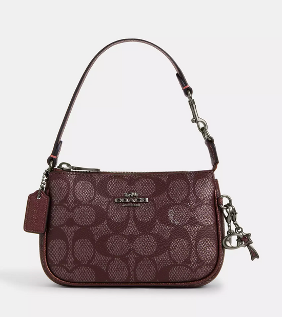 Coach Boxed Nolita Bag 15 In Signature Gunmetal Wine Multi (Pre-Order)