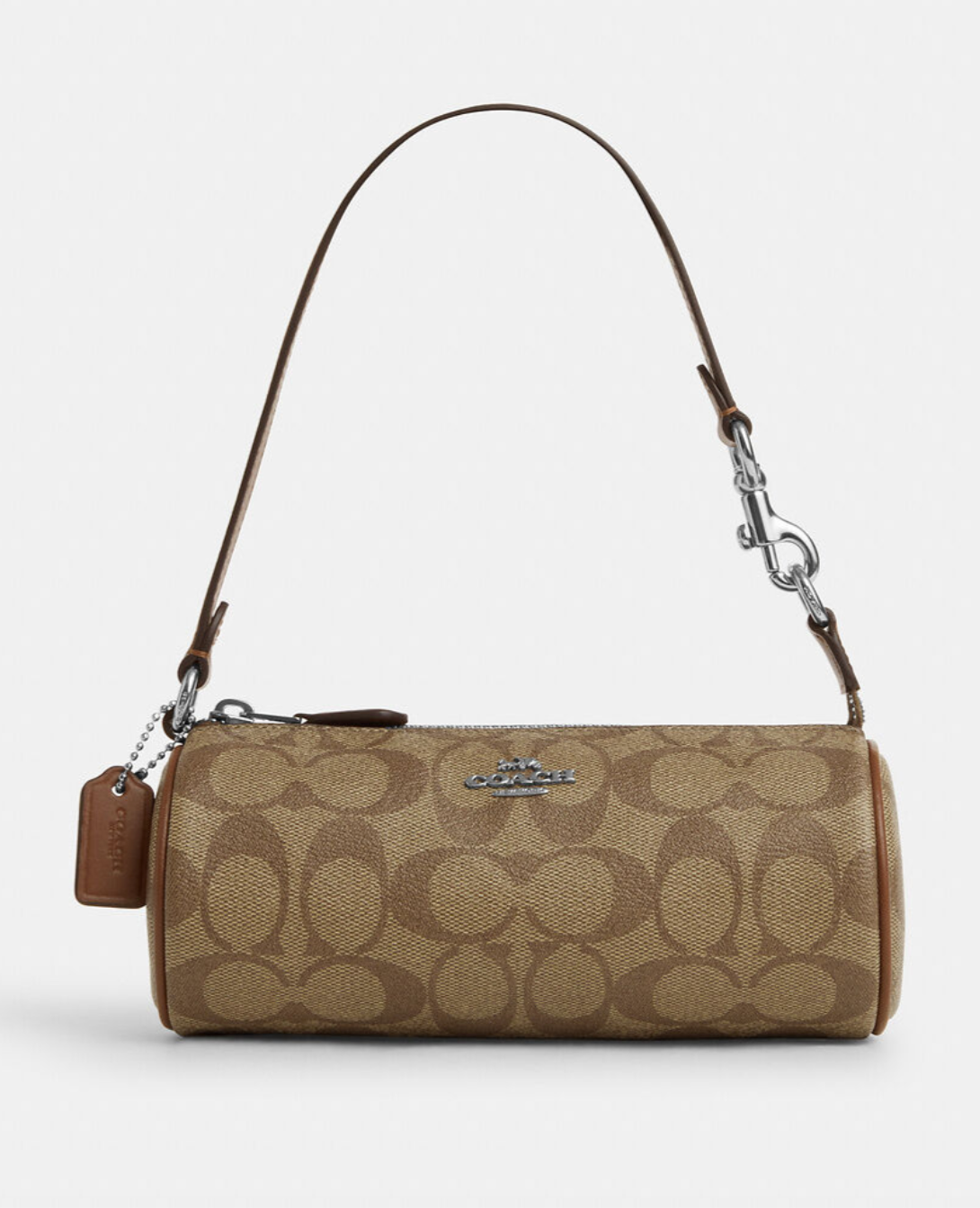 Coach Nolita Barrel Bag In Signature Khaki Saddle (Pre-Order)