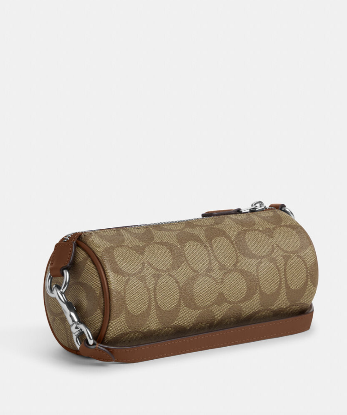 Coach Nolita Barrel Bag In Signature Khaki Saddle (Pre-Order)