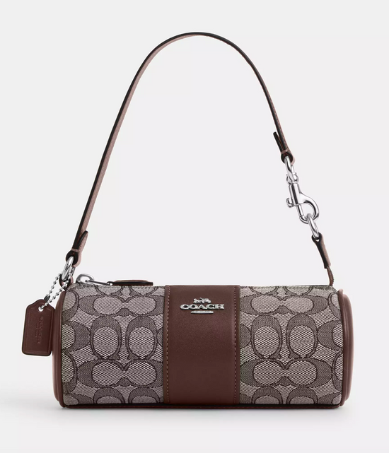 Coach Nolita Barrel Bag In Signature Jacquard Silver Oak Maple (Pre-Order)