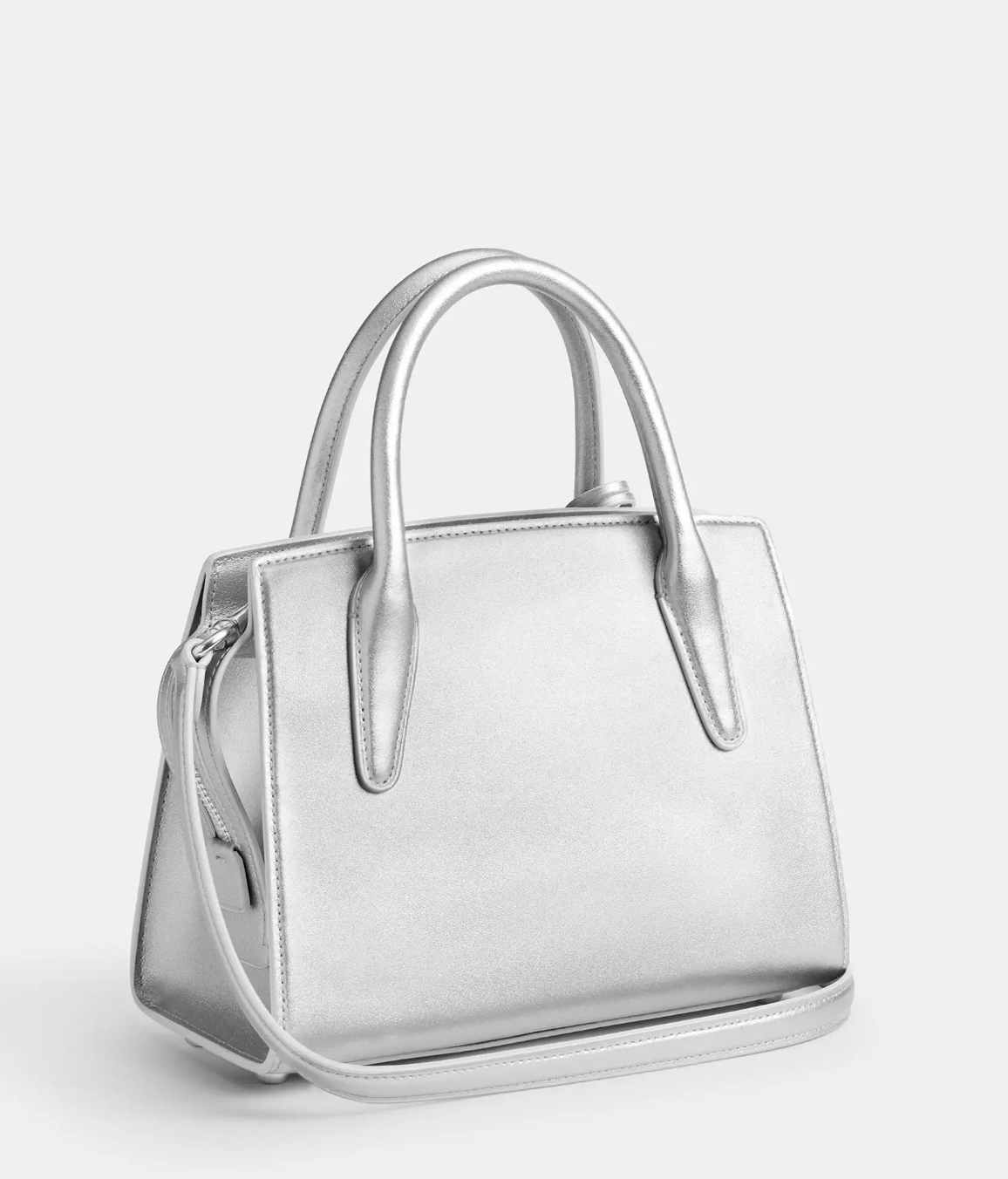 Coach Andrea Carryall In novelty leather Silver Light Silver (Pre-Order)