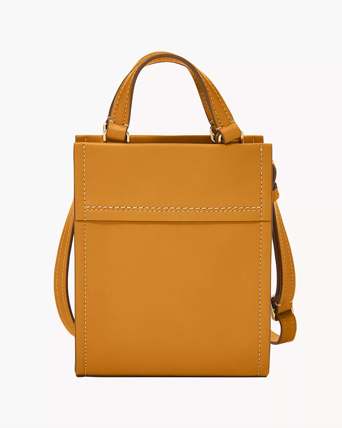 RETAIL COLLECTION - Fossil Gemma Leather Mini Tote In Ochre (Pre-Order)