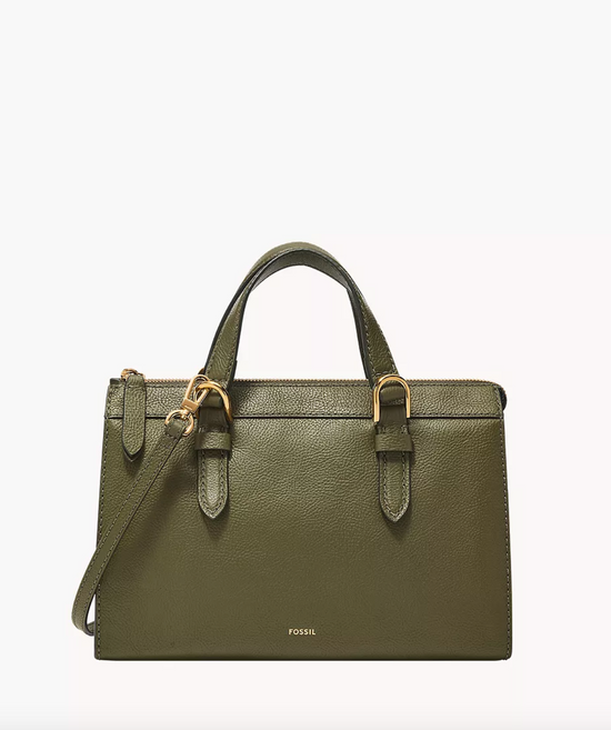 Fossil Tessa Satchel In Loden Green (Pre-Order)