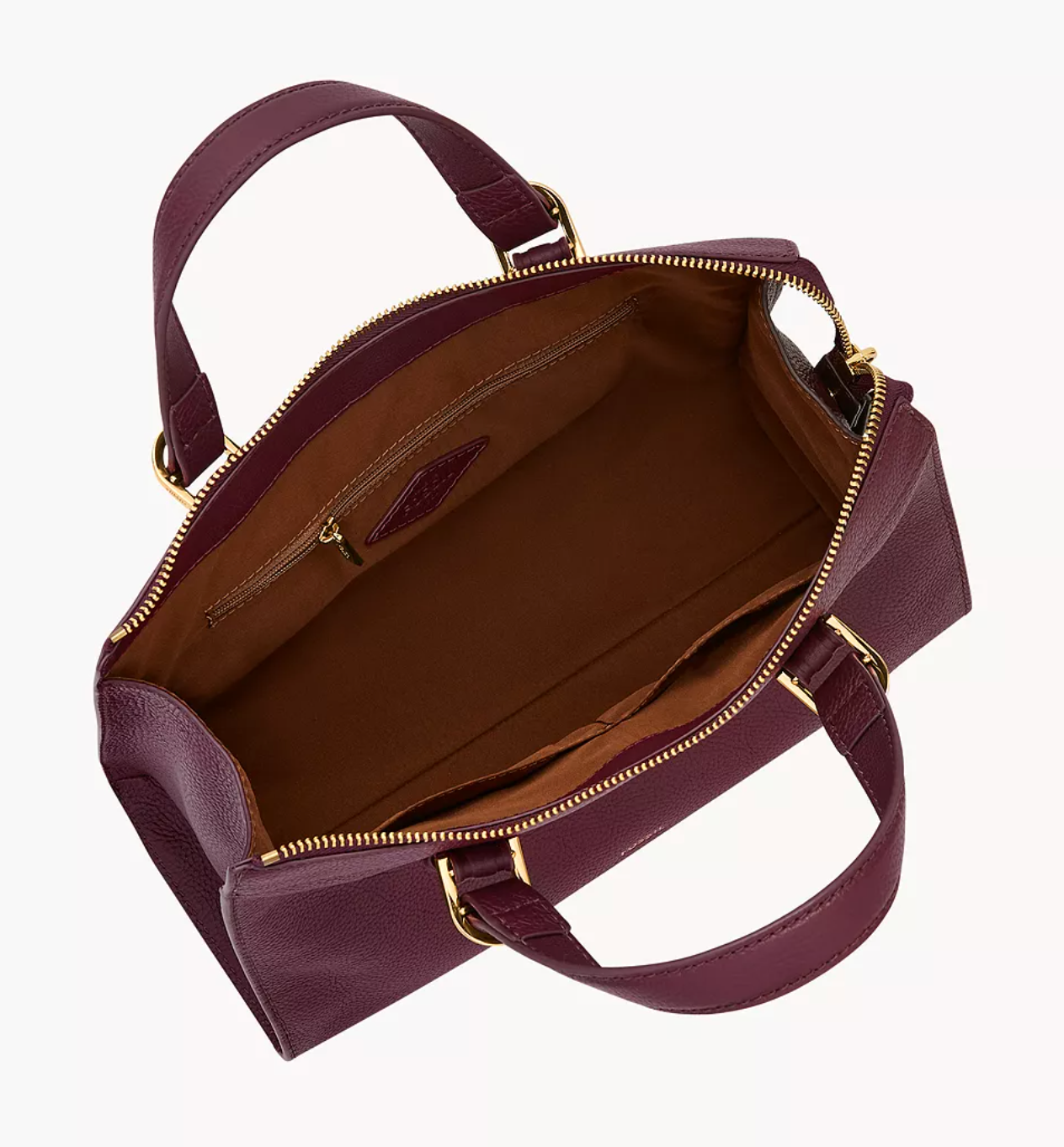 Fossil Tessa Satchel In Raisin (Pre-Order)