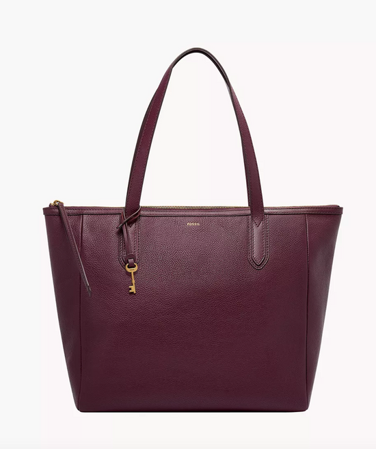 Fossil Sydney Large Tote In Raisin (Pre-Order)