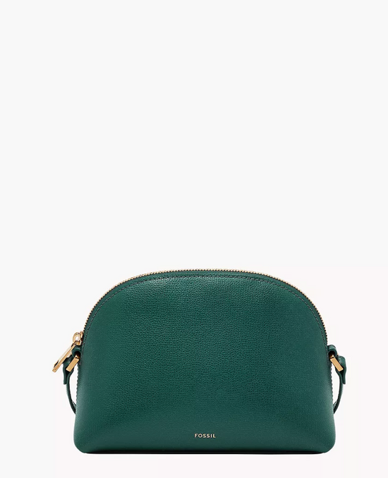 Fossil Bri Dome Crossbody In Deep Jade (Pre-Order)