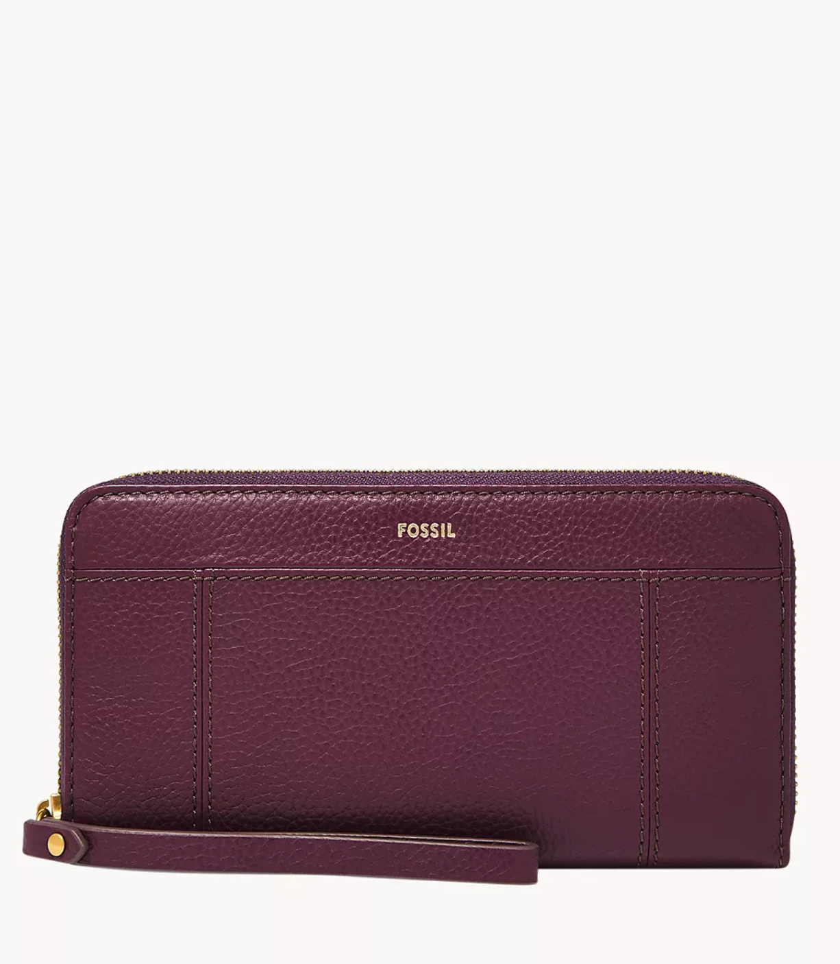 Fossil Jori Zip Clutch In Raisin (Pre-Order)