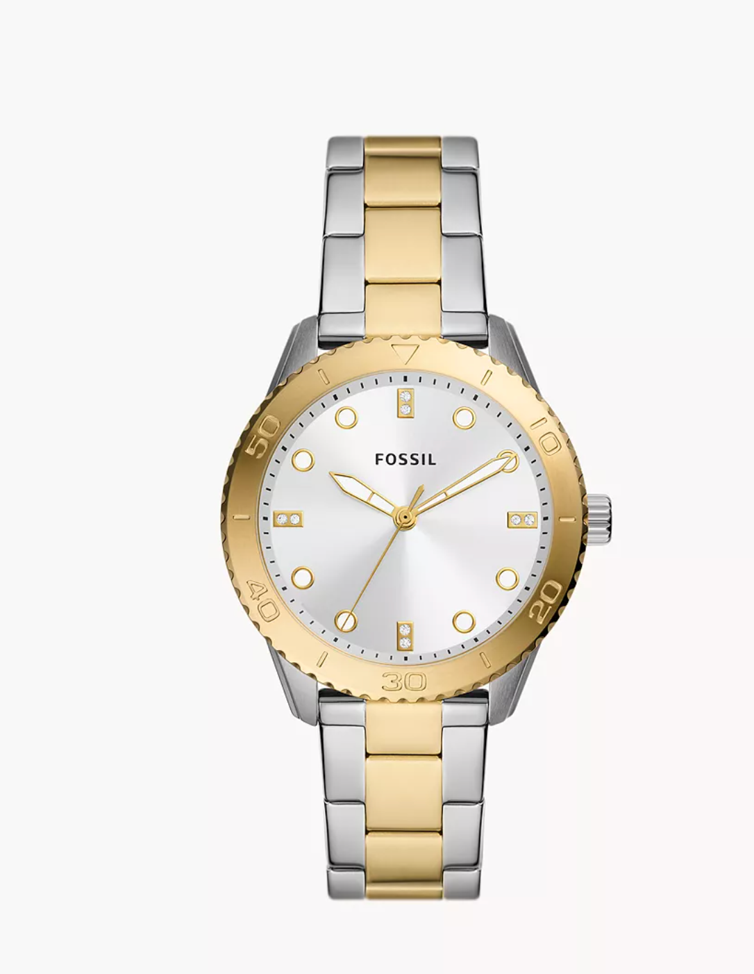 Fossil Women Dayle Three-Hand Two-Tone Stainless Steel Watch Bq3888 (Pre-Order)