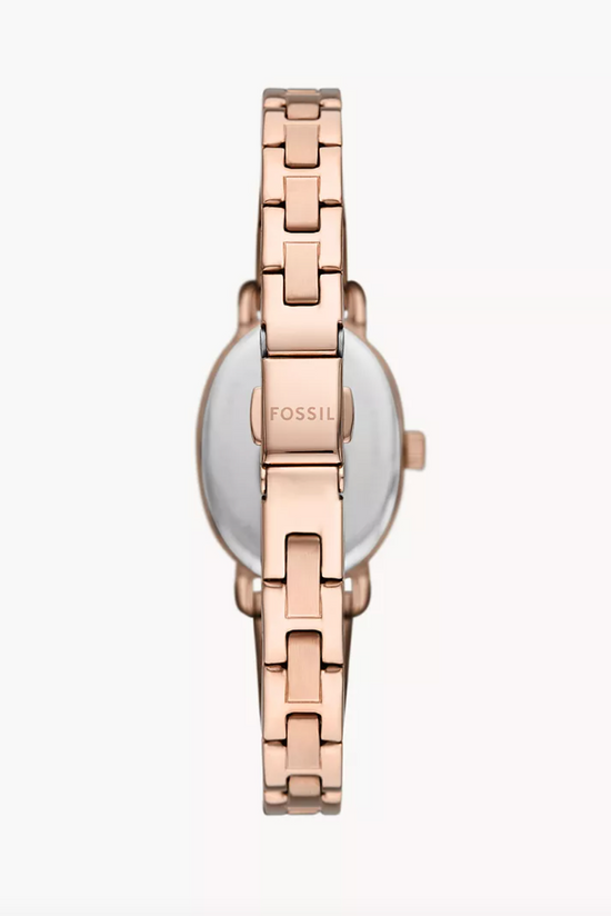 Fossil Women Penny Three-Hand Rose Gold-Tone Stainless Steel Watch Bq3977 (Pre-Order)