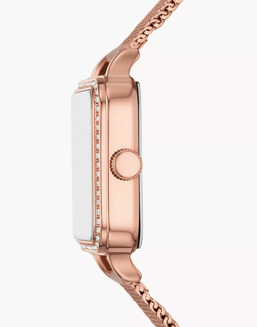 Fossil Women Colleen Three-Hand Rose Gold-Tone Stainless Steel Mesh Watch Bq3971 (Pre-Order)