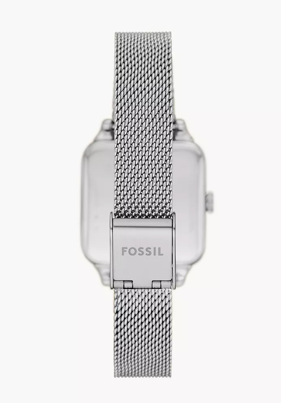 Fossil Women Colleen Three-Hand Stainless Steel Mesh Watch Bq3970 (Pre-Order)