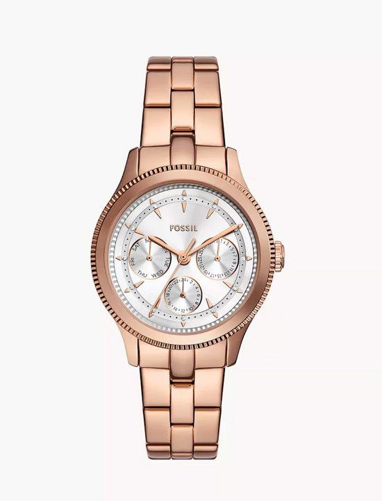 Fossil Women Brynn Multifunction Rose Gold-Tone Stainless Steel Watch Bq3993 (Pre-Order)