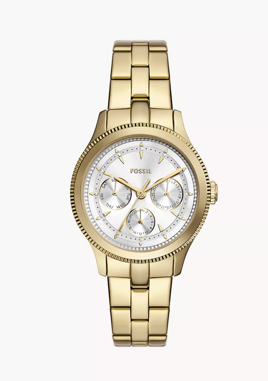 Fossil Women Brynn Multifunction Gold-Tone Stainless Steel Watch Bq3994 (Pre-Order)