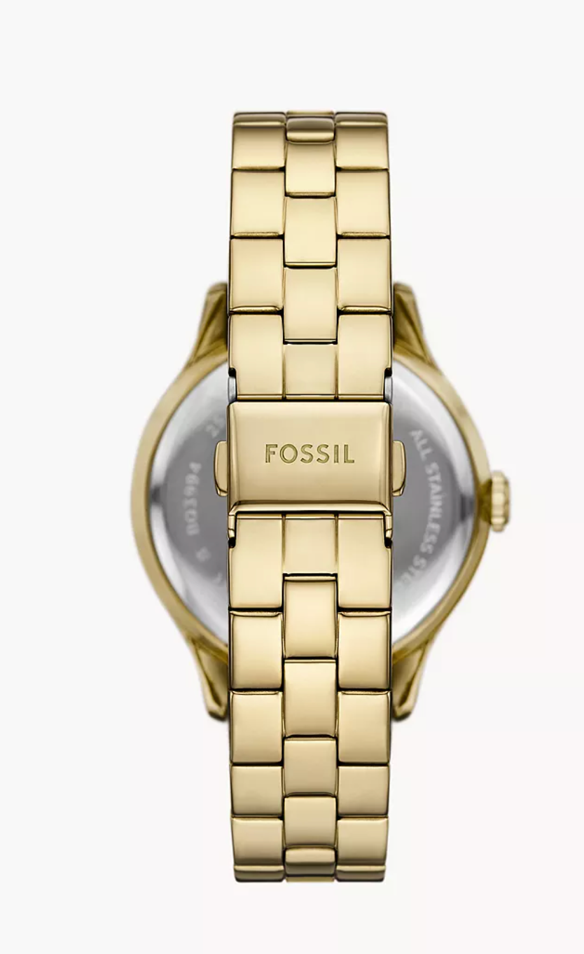 Fossil Women Brynn Multifunction Gold-Tone Stainless Steel Watch Bq3994 (Pre-Order)