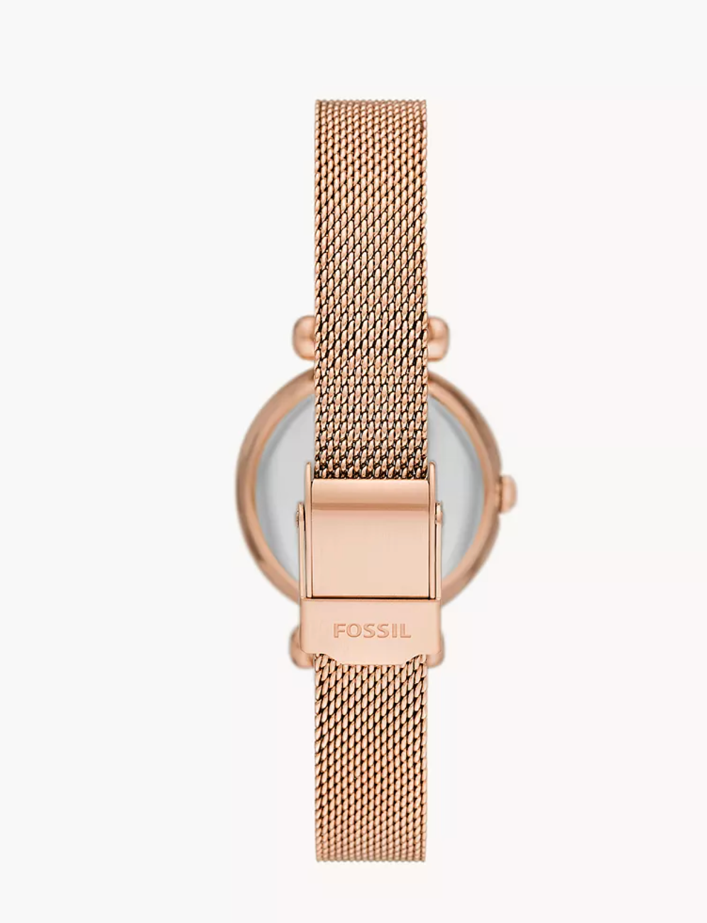 Fossil Women Tillie Mini Three-Hand Rose Gold-Tone Stainless Steel Mesh Watch Bq3897 (Pre-Order)