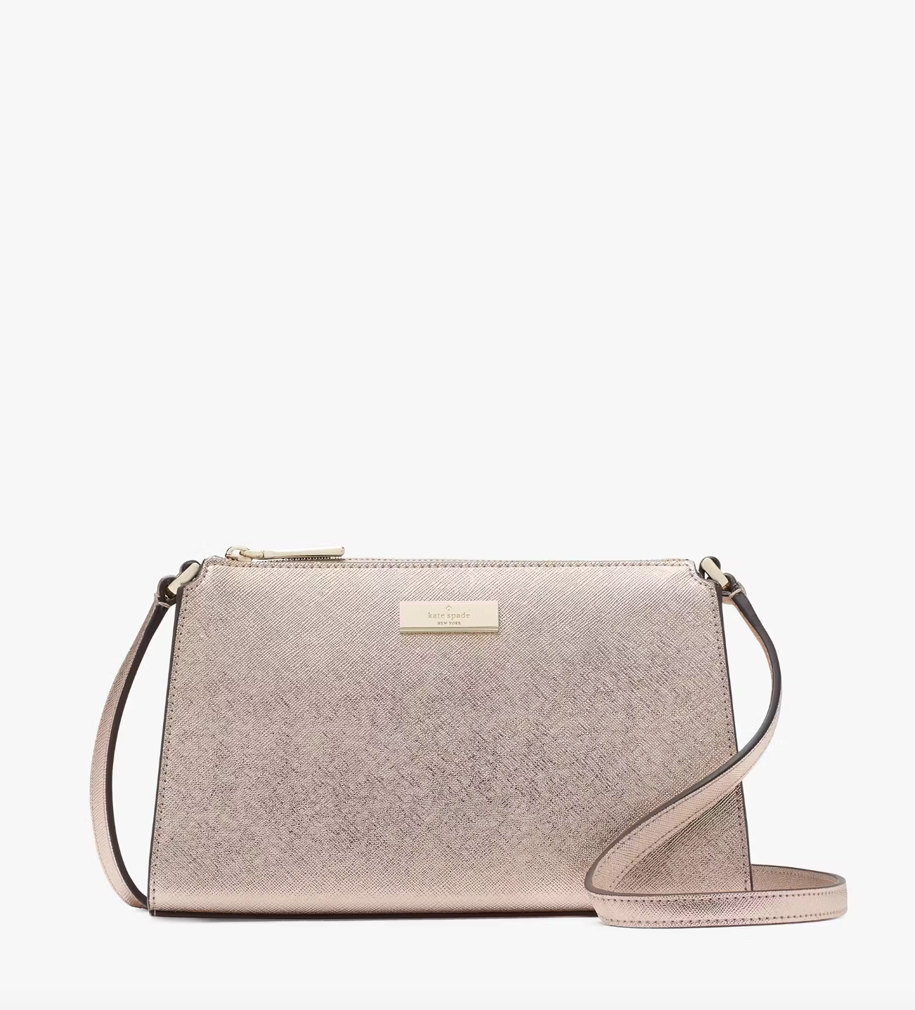 Kate Spade Kenzie Limited Edition Metallic Mini Crossbody In Rose Gold (Pre-Order)