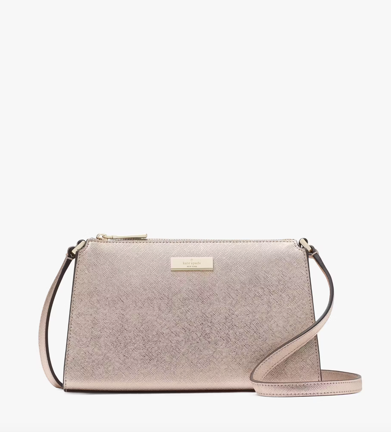 Kate Spade Kenzie Limited Edition Metallic Mini Crossbody In Rose Gold SELLECTION
