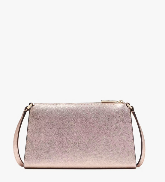 Kate Spade Kenzie Limited Edition Metallic Mini Crossbody In Rose Gold (Pre-Order)