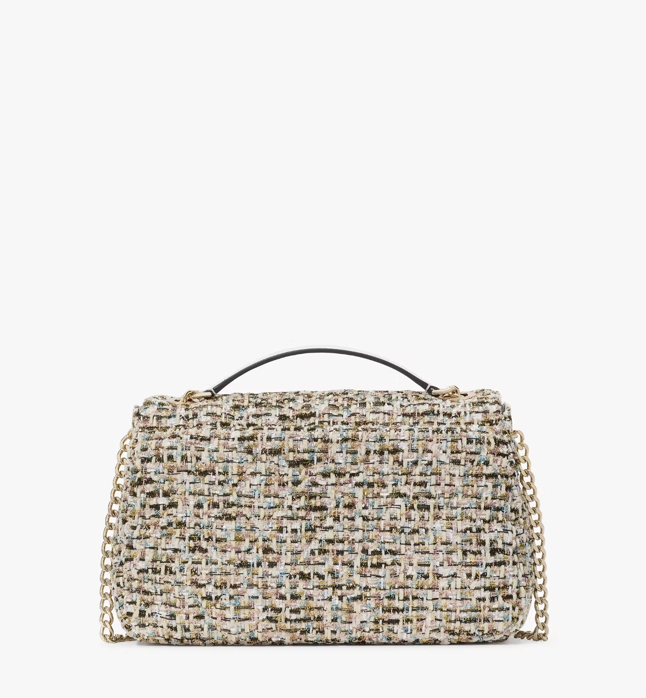 Kate Spade Carey Tinsel Tweed Medium Flap Shoulder Bag In Multi (Pre-Order)