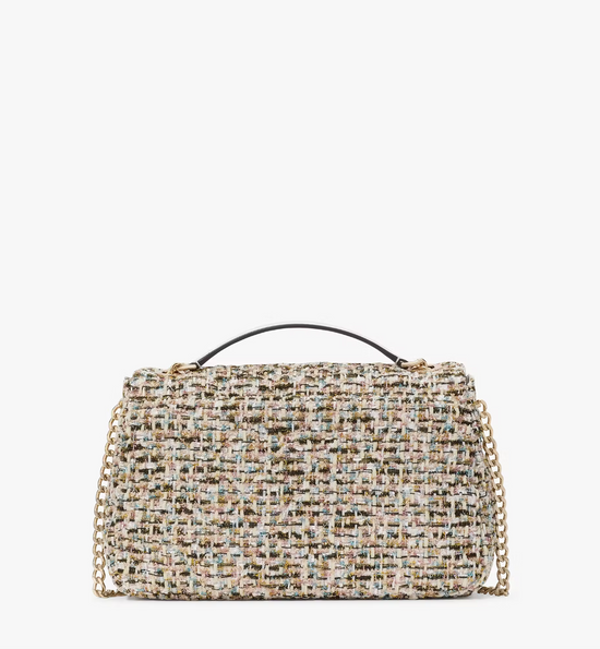 Kate Spade Carey Tinsel Tweed Medium Flap Shoulder Bag In Multi (Pre-Order)