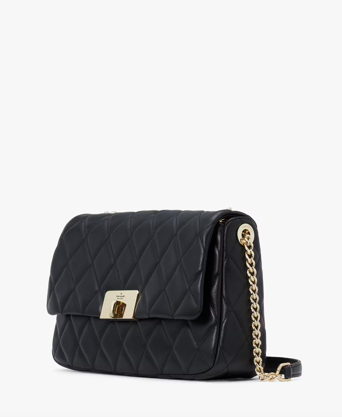 Kate Spade Carey Medium Flap Shoulder Bag In Black (Pre-Order)