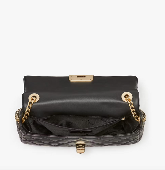 Kate Spade Carey Medium Flap Shoulder Bag In Black (Pre-Order)