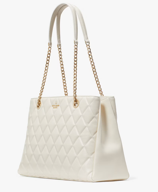 Kate Spade Carey Quilted Tote In Meringue (Pre-Order)