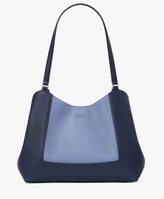 Kate Spade Lena Colorblock Triple Compartment Shoulder In Parisian Navy Multi (Pre-Order)