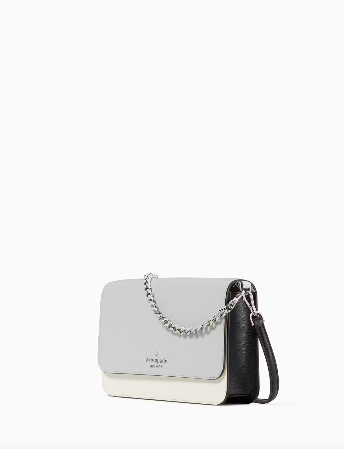 Kate Spade Madison Willow Medium Flap Convertible Crossbody In Platinum Grey Multi (Pre-Order)