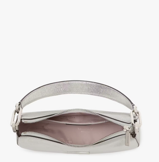 Kate Spade Nina Satin Shoulder Bag In Silver (Pre-Order)