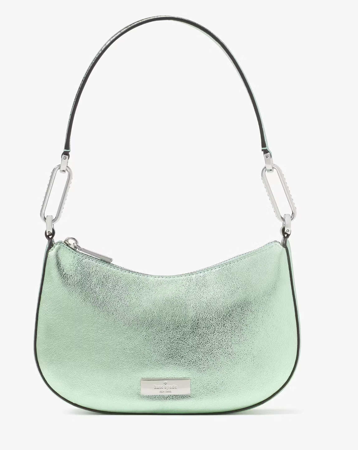 Kate Spade Nina Satin Shoulder Bag In Seawater (Pre-Order)