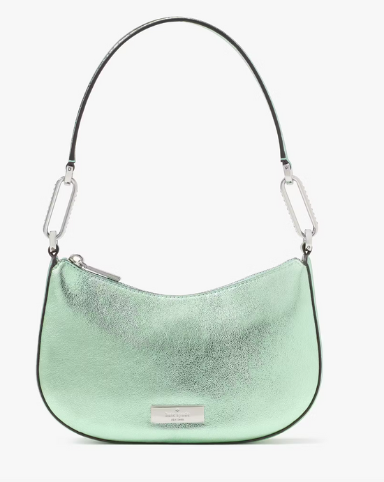 Kate Spade Nina Satin Shoulder Bag In Seawater (Pre-Order)