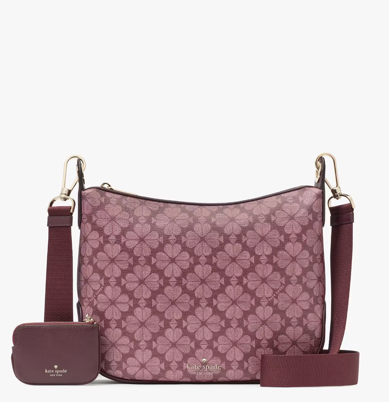 Kate Spade RSignature Spade Flower PVC Large Crossbody In Grenache Multi (Pre-Order)