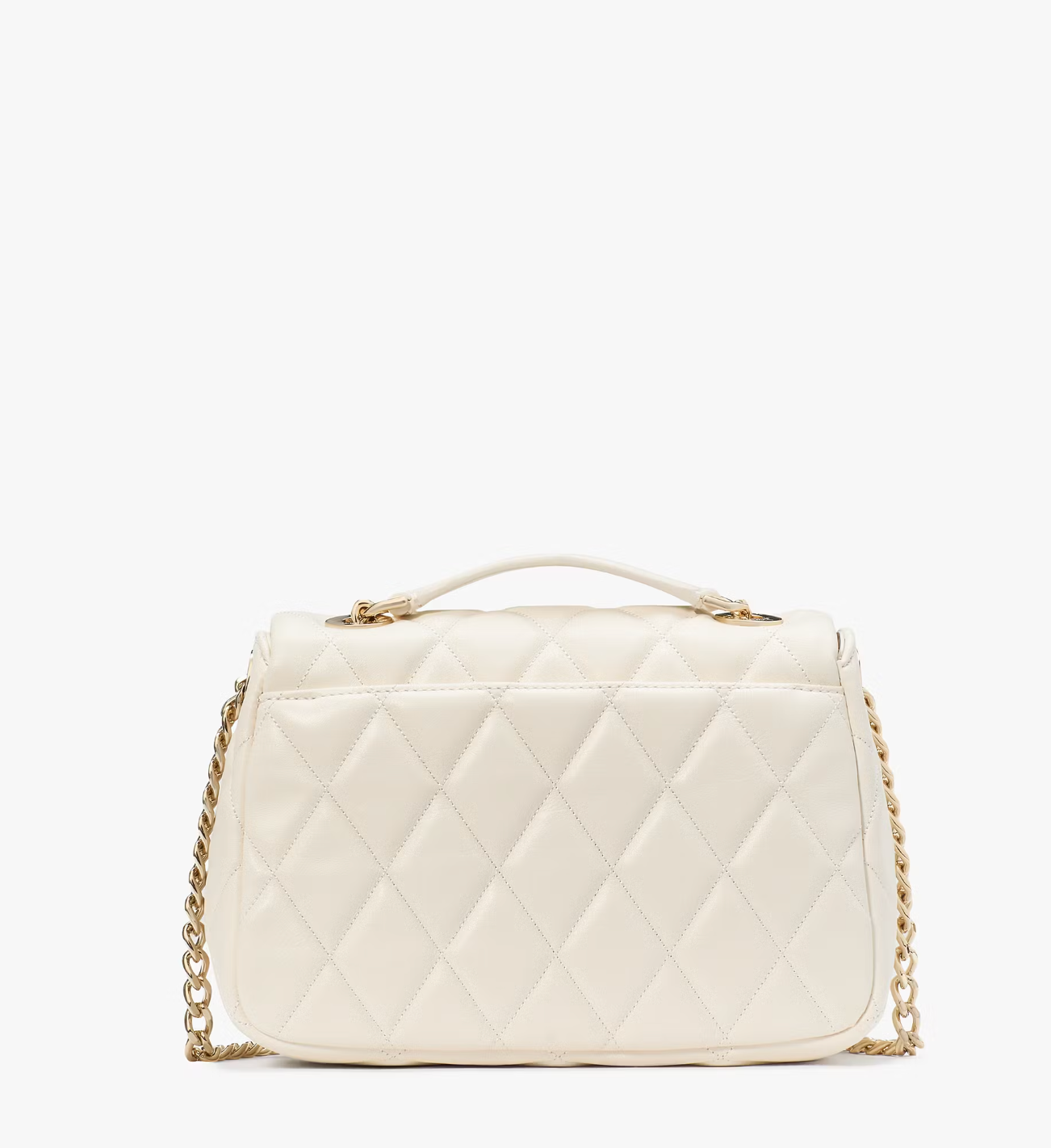 Kate Spade Carey Quilted Small Flap Crossbody In Meringue (Pre-Order)