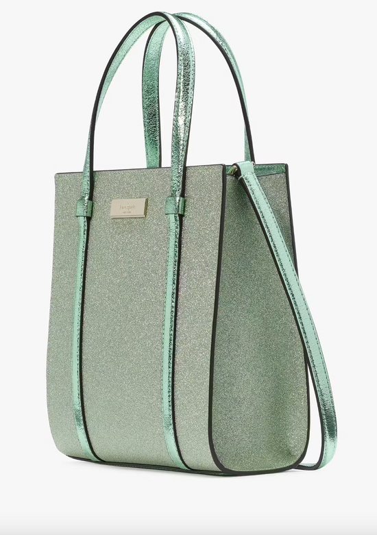 Kate Spade Kenzie Glitter Small Tote In Seawater (Pre-Order)