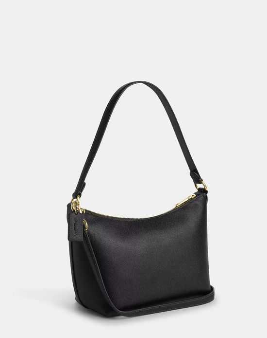 Special SAS YES (PRE-ORDER) Coach Zip Top Shoulder Bag In Gold Black