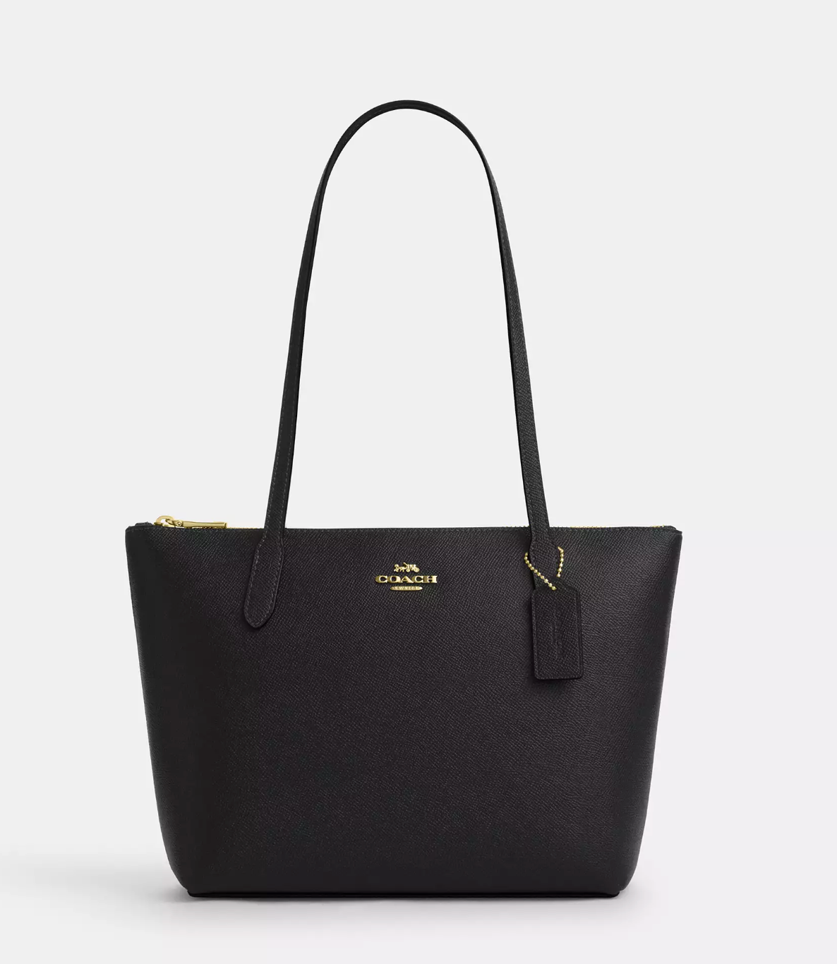 Coach Fiona Zip Tote Bag In Gold Black (Pre-Order)