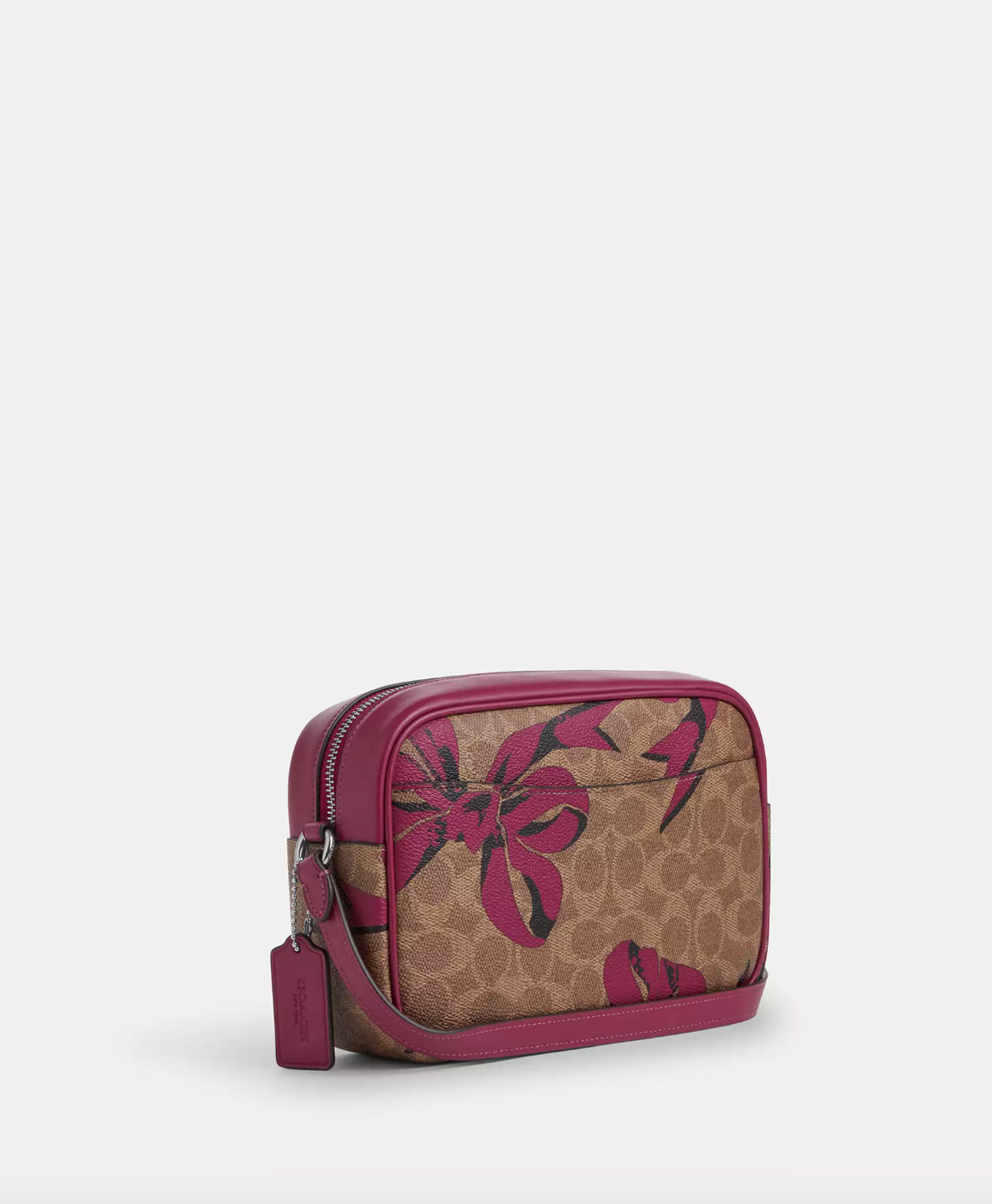 Coach Jamie Camera Bag In Signature Canvas With Bow Print In Pink Multi (Pre-order)