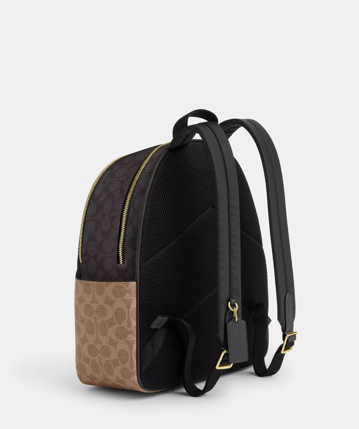 Coach Medium Court Backpack In Blocked Signature Walnut Tan (Pre-order)