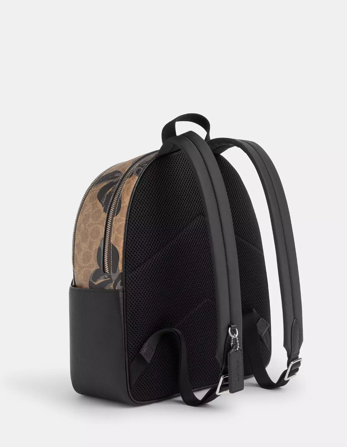 Coach Medium Court Backpack In Signature Canvas With Bow Print Tan Black Multi (Pre-order)