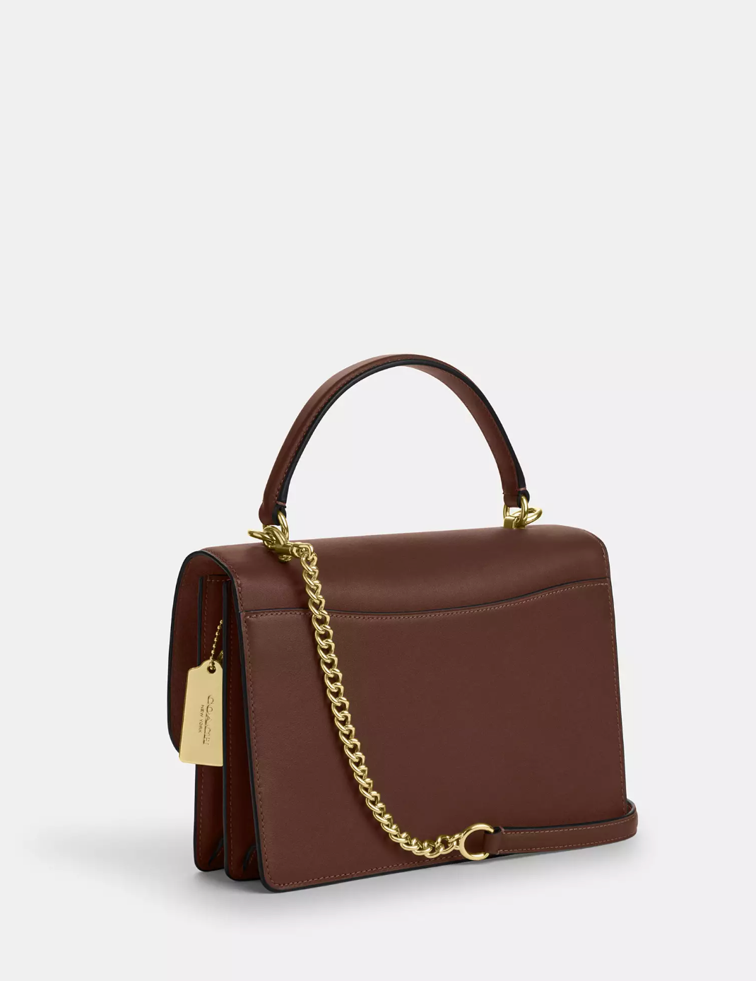 Coach Klare Top Handle Bag In Signature Gold Tan Brown