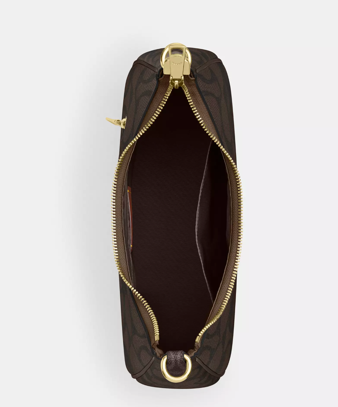 Coach Teri Hobo In Signature Walnut Black