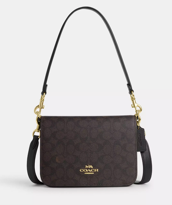 Coach Quinn Bag In Signature Walnut Black (Pre-Order)